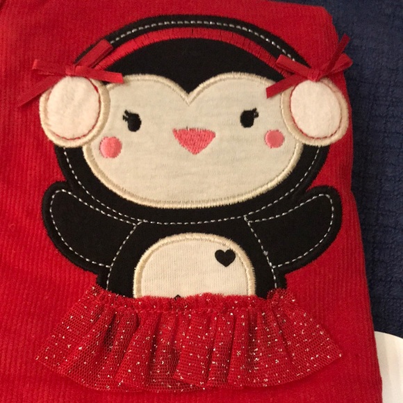 🔥Last Call🔥🆕 Penguin Jumper w/Hearts Onsie Top - Picture 2 of 4